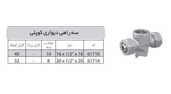 سه راهی دیواری کوپلی