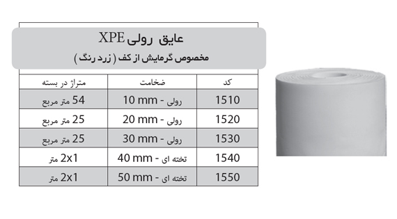 عایق رولی XPE